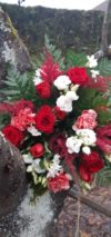bouquet de fleurs rouge et blanc saint valentin fleuriste metz effleurs