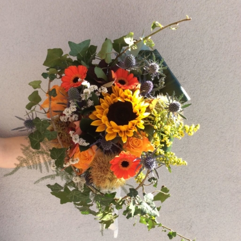 bouquet de mariee emmanuelle automnale coloré effleurs