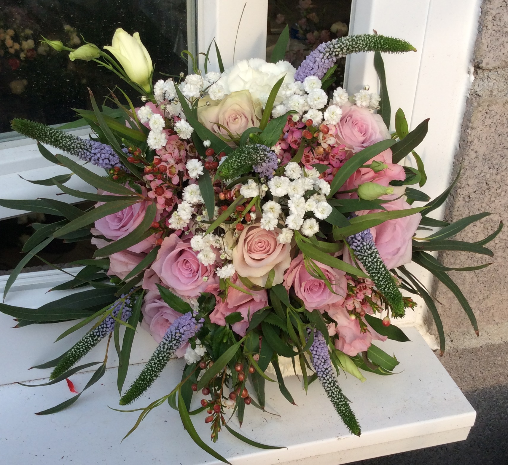 bouquet de mariee florence champetre rose et blanc fleuriste woippy