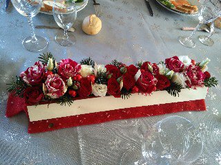 Valentine rouge et blanc - Effleurs